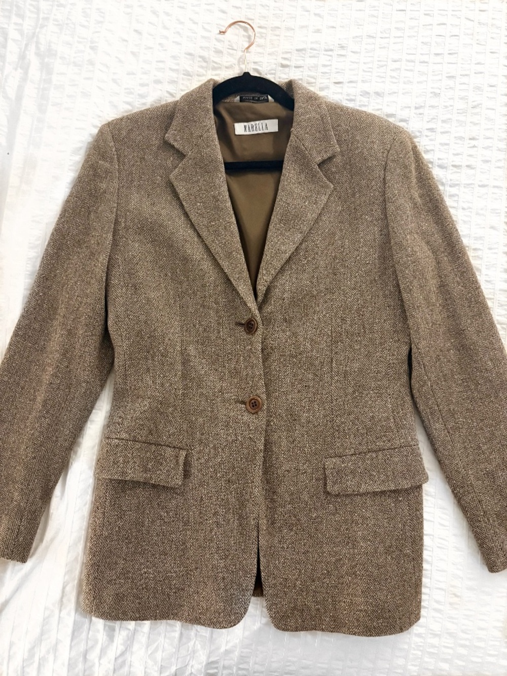 Vintage Marella Herringbone Blazer